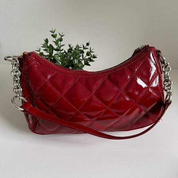 Jones NY - Vintage Patent Leather Shoulder Bag - Picture 4 of 10